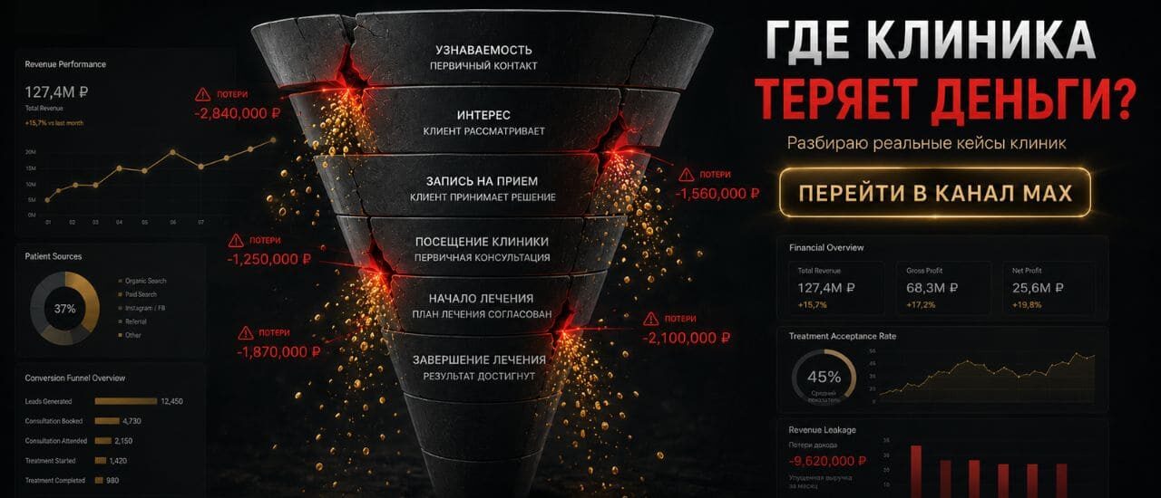 ГДЕ КЛИНИКА ТЕРЯЕТ ДЕНЬГИ?